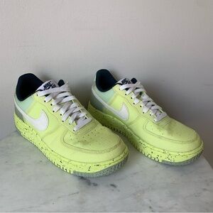 Nike Air Force 1 Sneakers Crater "Lemon Twist" green yellow shoes
